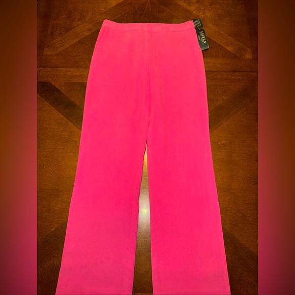 Lauren Ralph Lauren Pink Straight Leg Pants - Picture 2 of 12